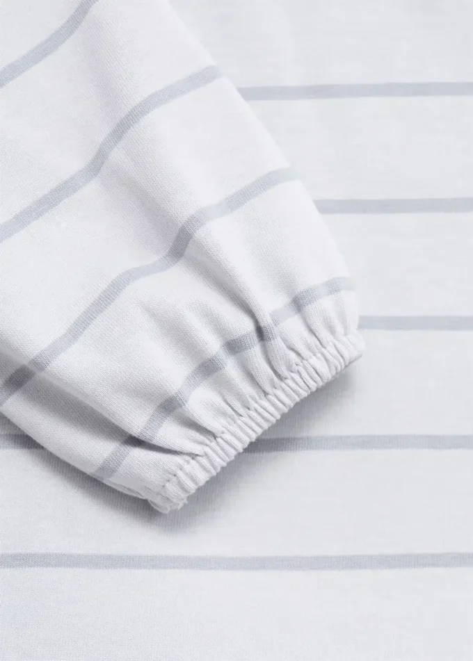 Abito a righe in misto cotone Abito a righe in misto cotone