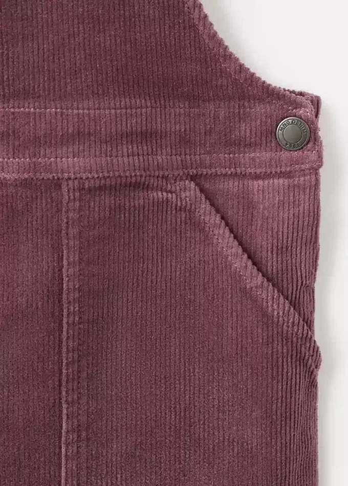 Abito a salopette in velluto a coste Abito a salopette in velluto a coste