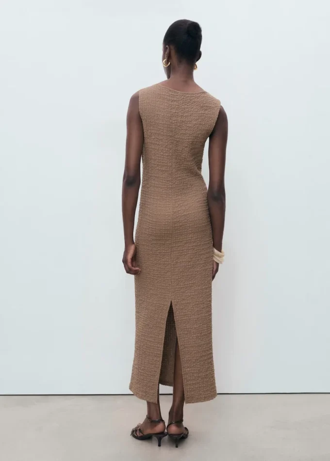 Abito aderente con texture Abito aderente con texture