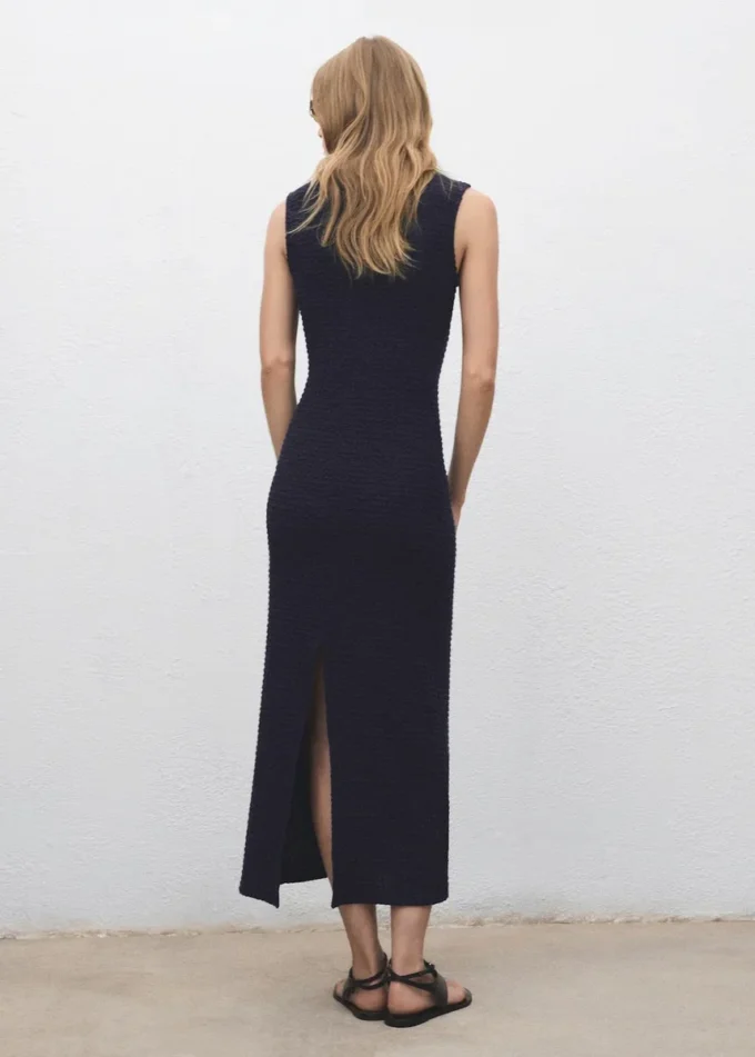 Abito aderente con texture Abito aderente con texture