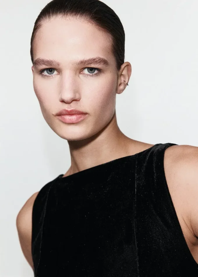 Abito aderente in velluto Abito aderente in velluto