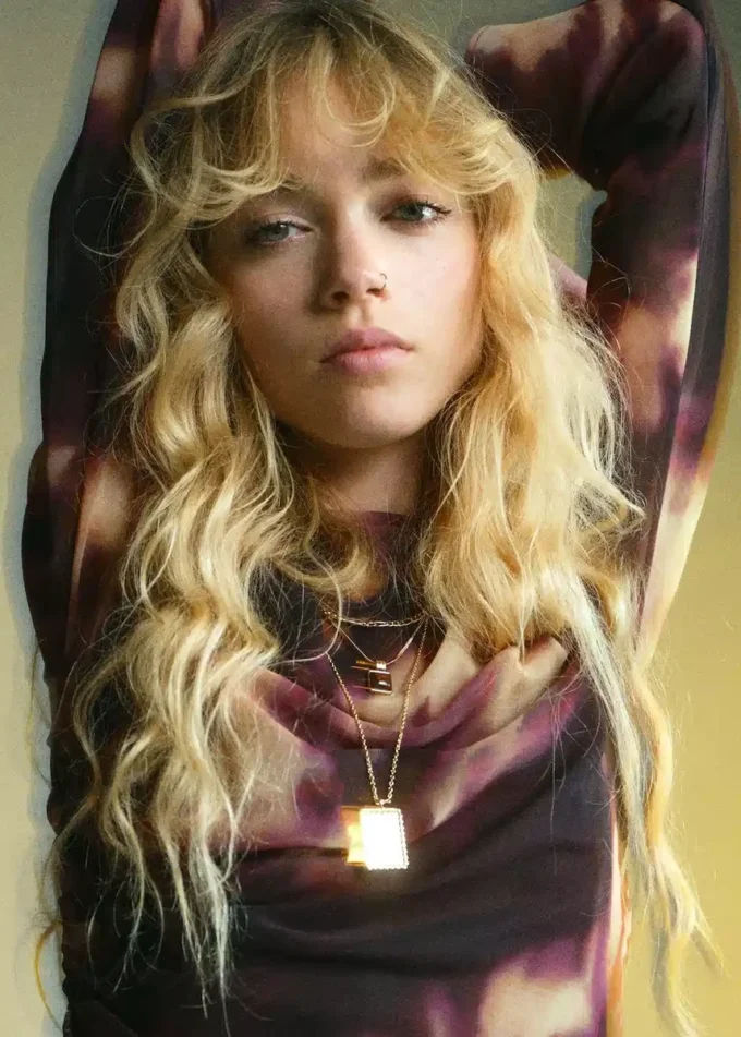 Abito arricciato tie-dye Abito arricciato tie-dye