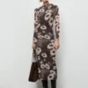 Abito asimmetrico con stampa floreale