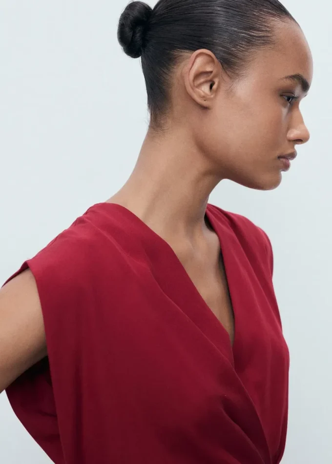 Abito avvolgente in lyocell Abito avvolgente in lyocell