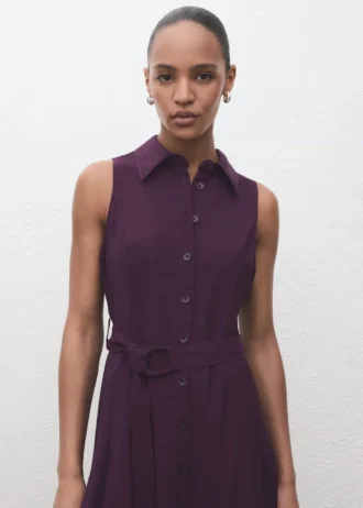 Abito chemisier con cintura