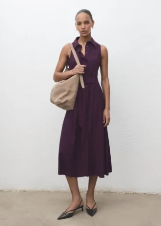 Abito chemisier con cintura