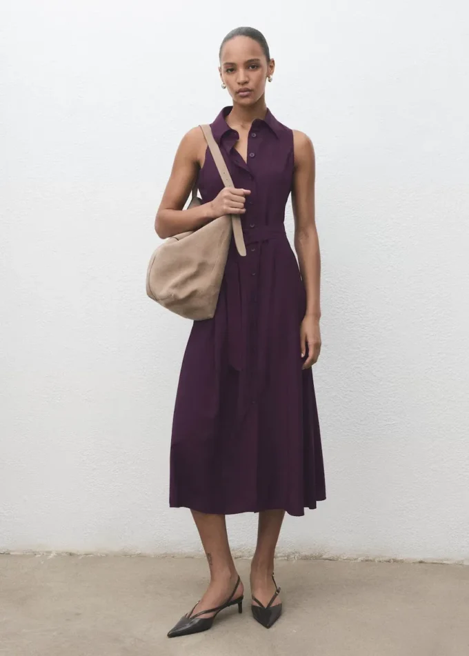 Abito chemisier con cintura Abito chemisier con cintura