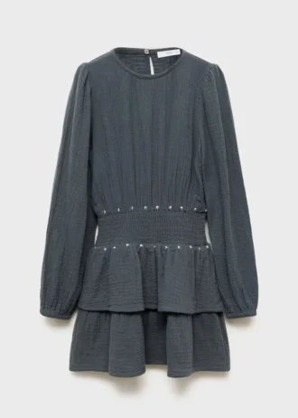 Abito con volant e paillettes Abito con volant e paillettes