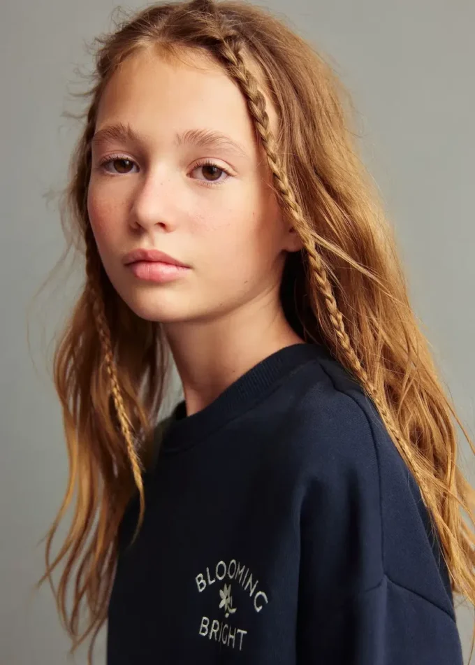 Abito felpa floreale Abito felpa floreale