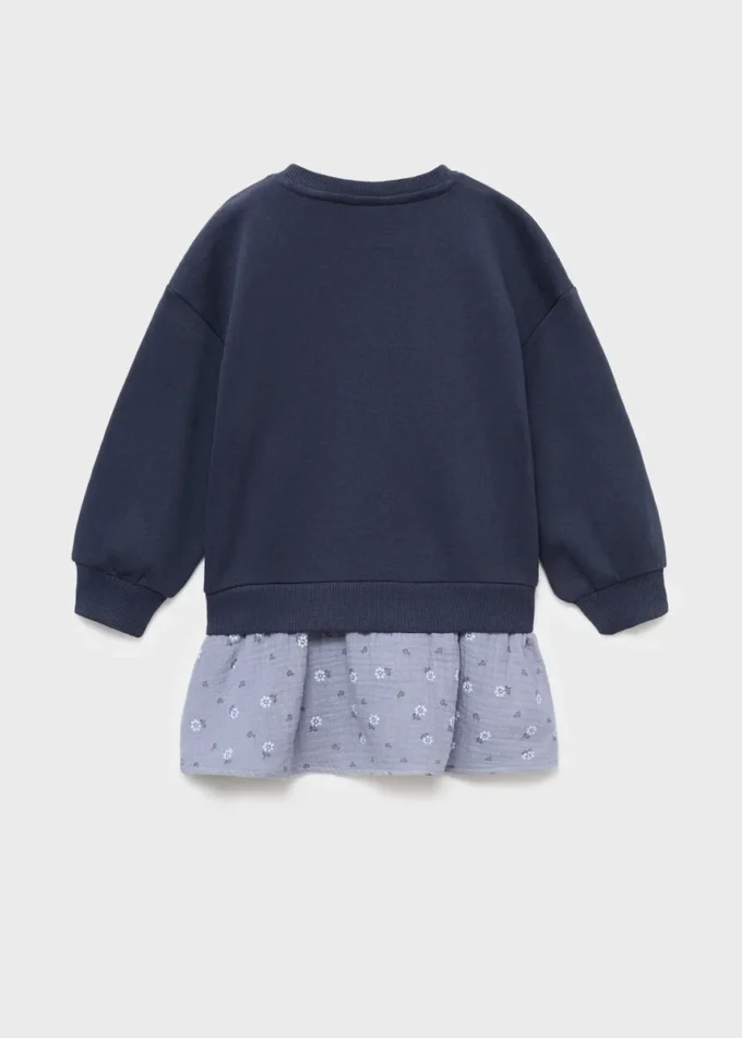 Abito felpa floreale Abito felpa floreale