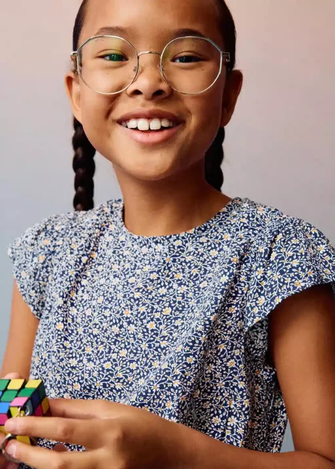 Abito floreale con ruches Abito floreale con ruches