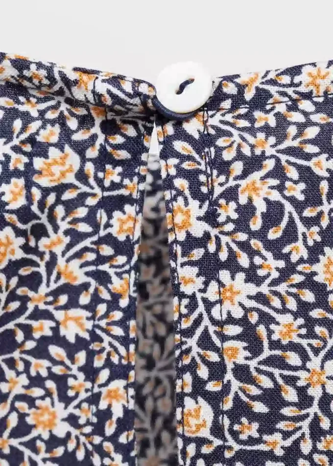 Abito floreale con ruches Abito floreale con ruches