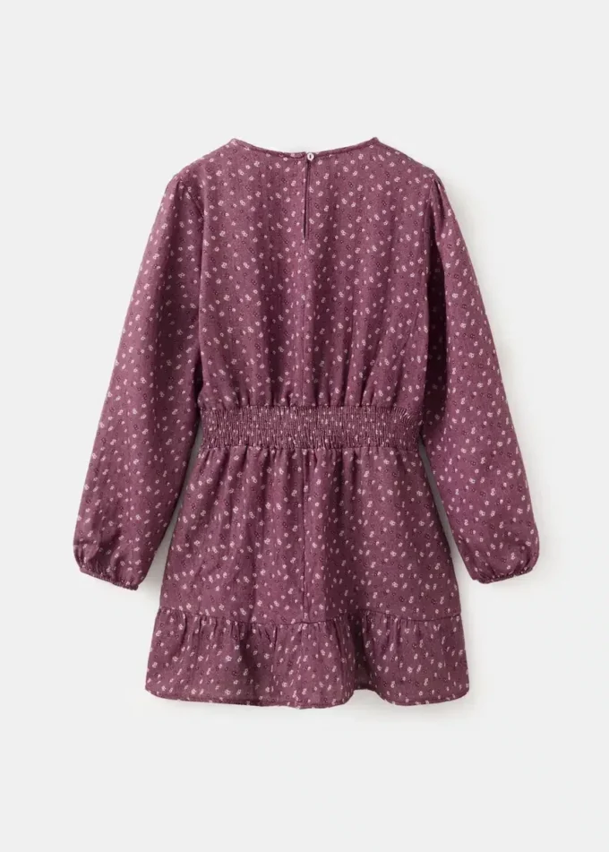 Abito floreale con ruches Abito floreale con ruches