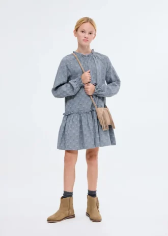 Abito floreale con volant