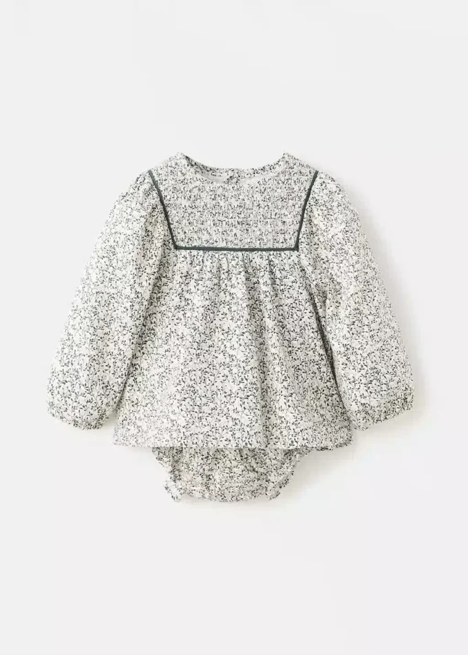 Abito floreale e copripannolino