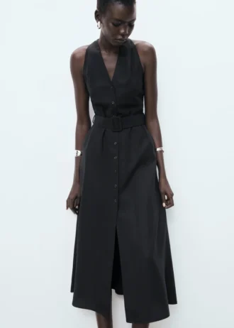 Abito in lyocell con cintura