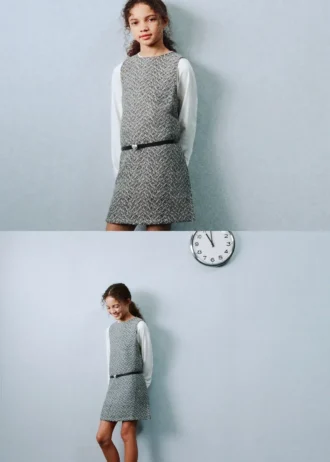 Abito in tweed lurex