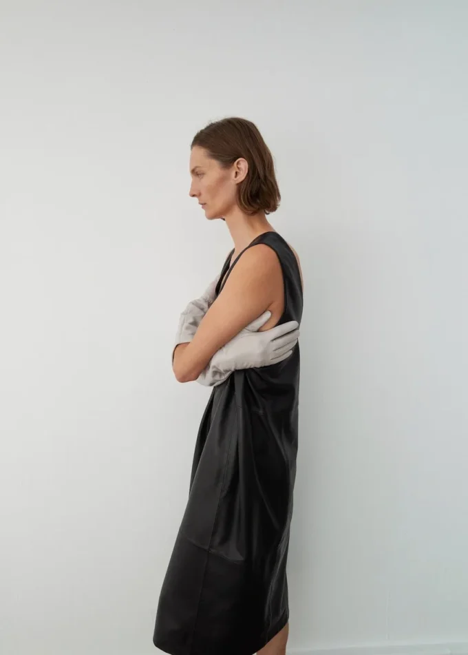 Abito midi 100% pelle Abito midi 100% pelle