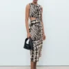 Abito midi con cut-out Abito midi con cut-out