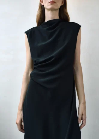 Abito midi con ruches