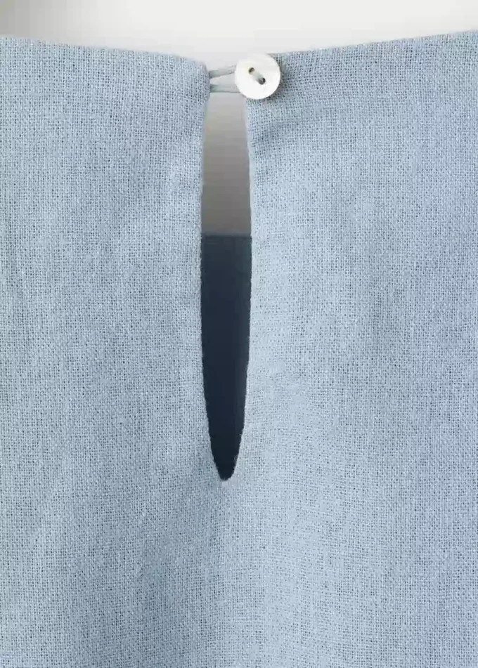 Abito midi in misto lino Abito midi in misto lino