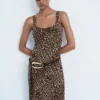 Abito midi leopardato Abito midi leopardato