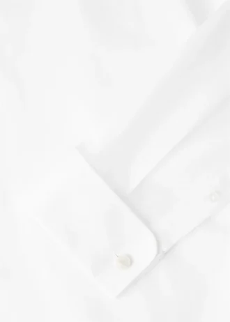 Abito slim fit in tessuto twill con gemelli da camicia