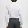 Abito slim fit in tessuto twill con gemelli da camicia Abito slim fit in tessuto twill con gemelli da camicia