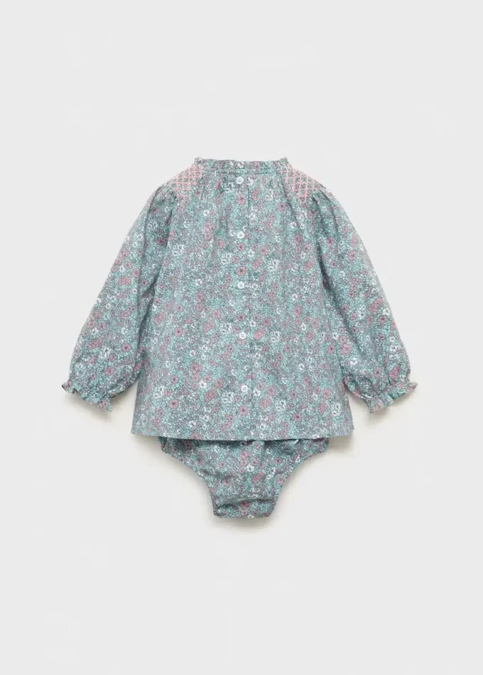 Abito stampato e copripannolino Abito stampato e copripannolino