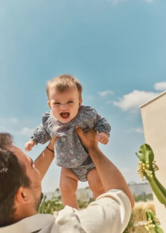 Abito stampato e copripannolino