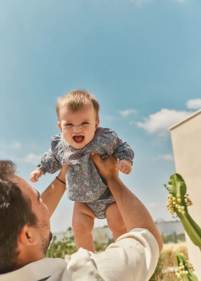 Abito stampato e copripannolino Abito stampato e copripannolino