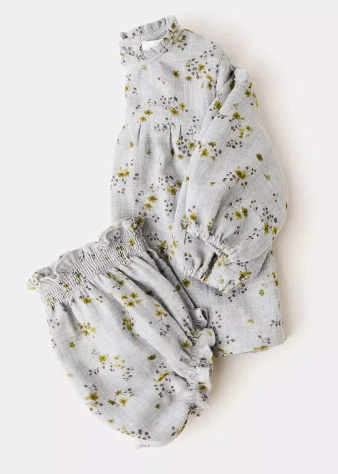 Abito stampato e copripannolino Abito stampato e copripannolino