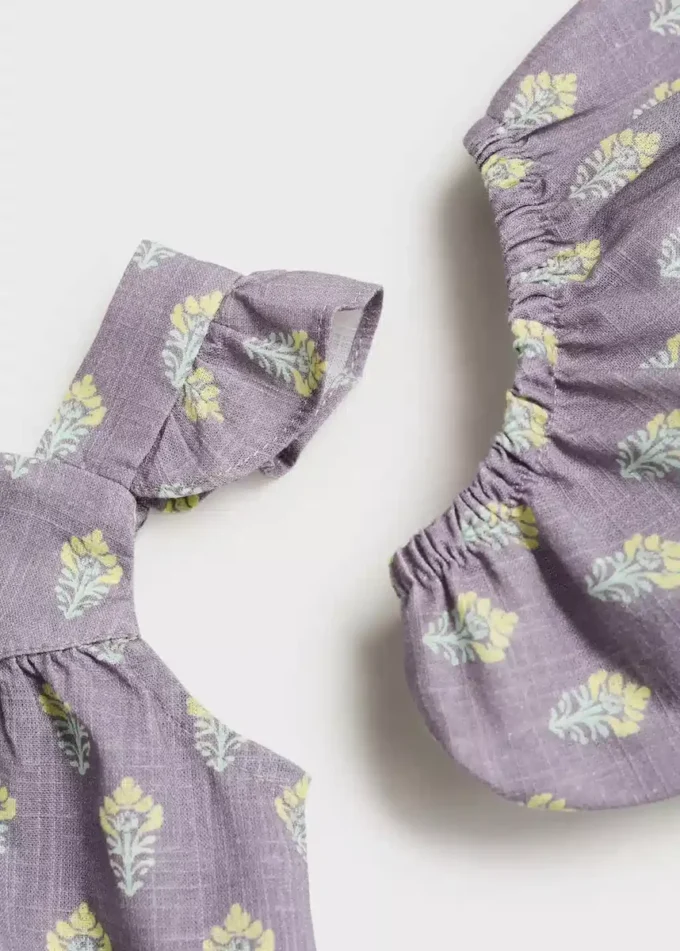 Abito stampato e copripannolino Abito stampato e copripannolino