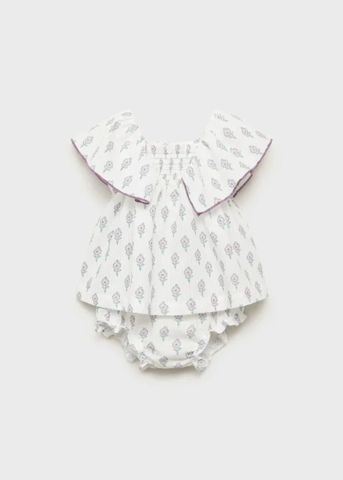 Abito stampato e copripannolino