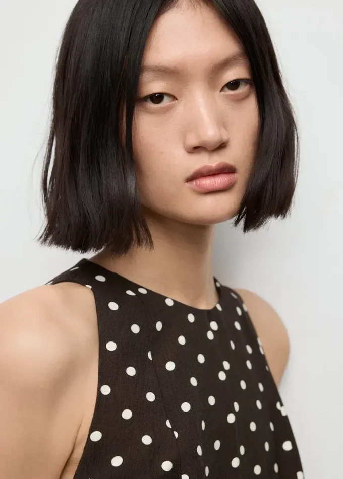 Abito svasato a pois Abito svasato a pois