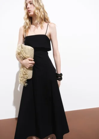 Abito svasato in cotone