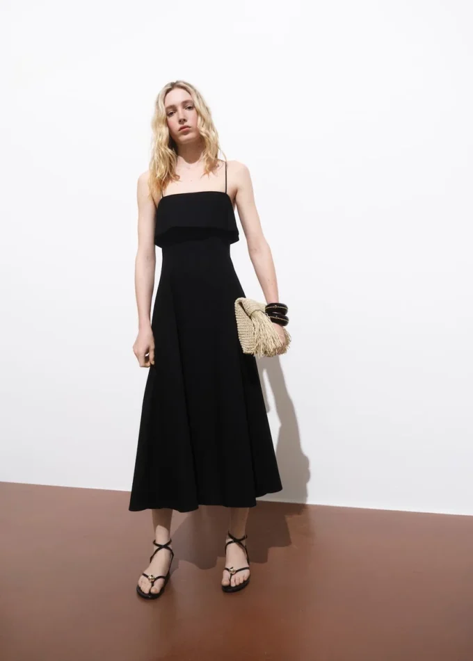 Abito svasato in cotone Abito svasato in cotone