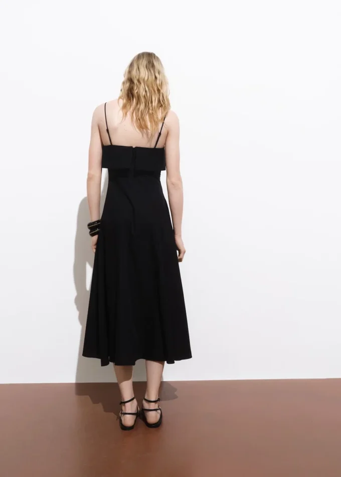 Abito svasato in cotone Abito svasato in cotone