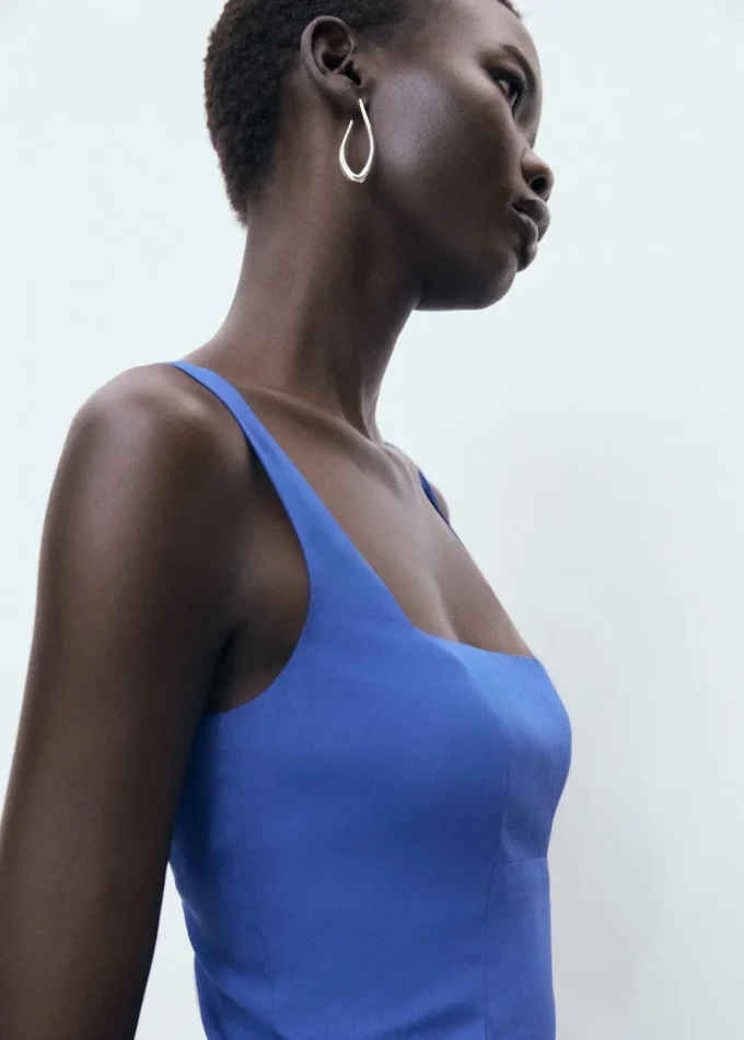 Abito svasato in cotone Abito svasato in cotone