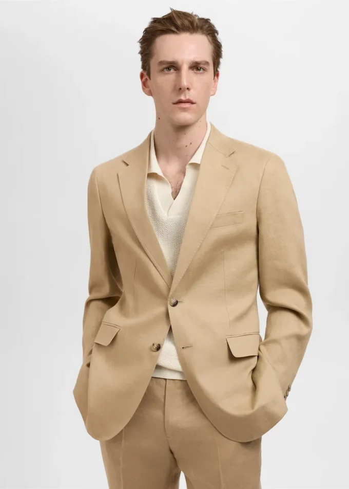 Amalfi Blazer slim fit in 100% lino Amalfi Blazer slim fit in 100% lino