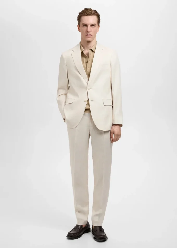 Amalfi Blazer slim fit in 100% lino