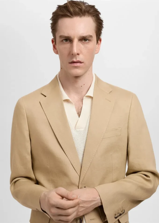 Amalfi Blazer slim fit in 100% lino Amalfi Blazer slim fit in 100% lino