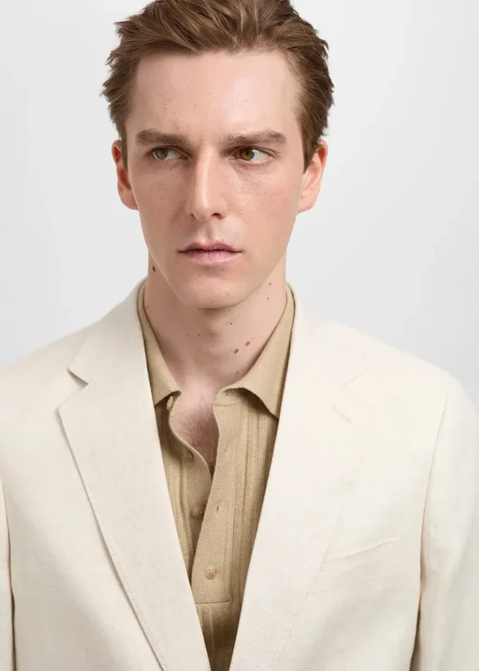 Amalfi Blazer slim fit in 100% lino