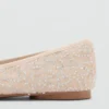 Ballerine glitterate con fiocco