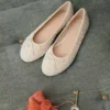 Ballerine glitterate con fiocco