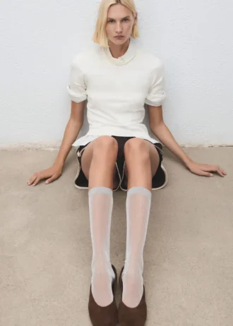 Ballerine in pelle scamosciata