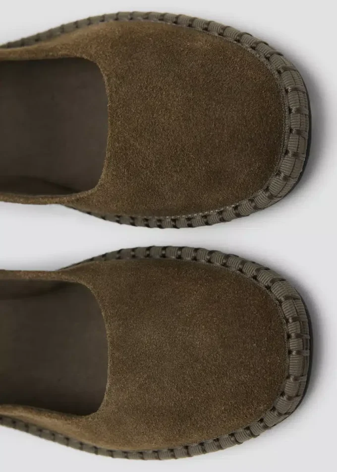 Ballerine in pelle scamosciata