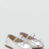 Ballerine metallizzate con fiocco Ballerine metallizzate con fiocco