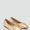 Ballerine metallizzate con fiocco Ballerine metallizzate con fiocco