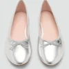 Ballerine metallizzate con fiocco Ballerine metallizzate con fiocco